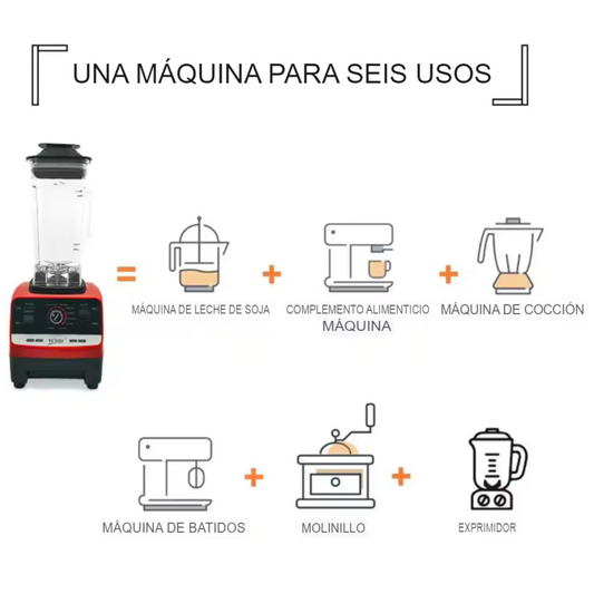 Licuadora con Vaso Premium 2L